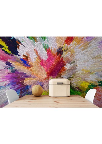 Myhome 01 Soyut Sanatsal Yağlıboya Görünüm Dekoratif Duvar KAĞIDI-3565 modelleri