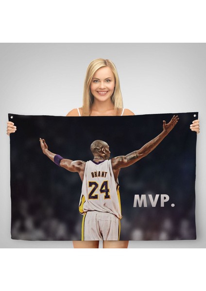 Kobe Bryant Los Angeles Lakers Kanvas Duvar Örtüsü-Halısı / Black MAMBA-5152 fiyatları