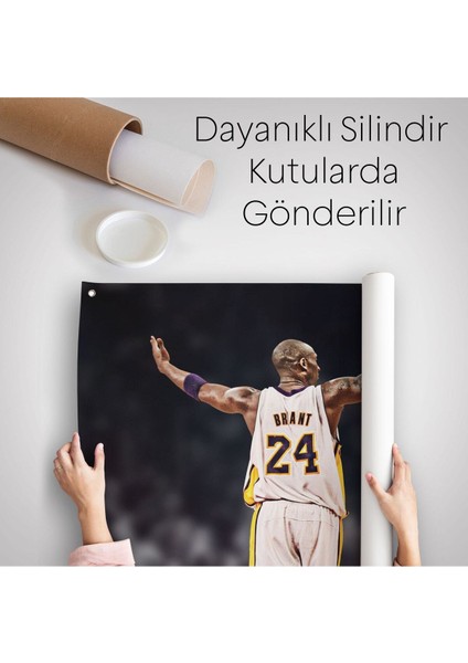 Kobe Bryant Los Angeles Lakers Kanvas Duvar Örtüsü-Halısı / Black MAMBA-5152 indirimleri