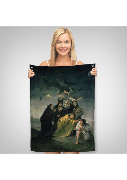 Madrid Ispanya Lázaro Galdiano Müzesindeki Francisco Goya'nın Büyü Duvar Örtüsü - HALISI-6252 fiyatları