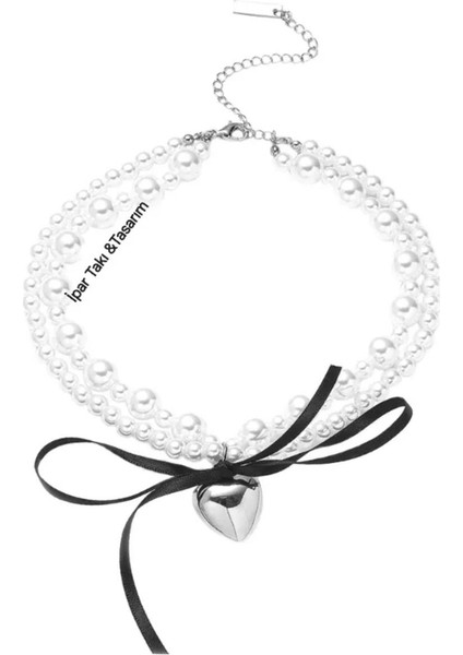 Choker Tarzı Kurdeleli Kolye