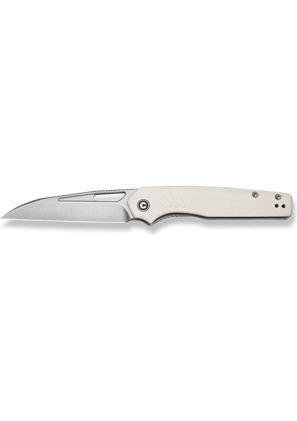 Guile Front Flipper & Thumb Hole Knife Ivory G10 Handle Satin Finished Çakı