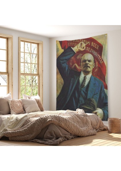 Vladimir Ilyic Lenin Dekoratif Duvar Örtüsü - HALISI-6235