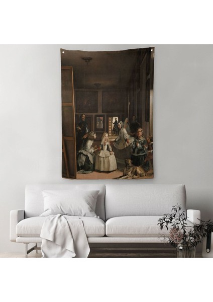 Las Meninas-Diego Velázquez Klasik Sanat Duvar Örtüsü - HALISI-5243