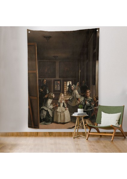 Las Meninas-Diego Velázquez Klasik Sanat Duvar Örtüsü - HALISI-5243