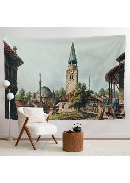 Luigi Mayer - Osmanlı Dönemi Bulgaristan Razgrad Kaskerat Duvar ÖRTÜSÜ-7038