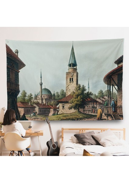 Luigi Mayer - Osmanlı Dönemi Bulgaristan Razgrad Kaskerat Duvar ÖRTÜSÜ-7038