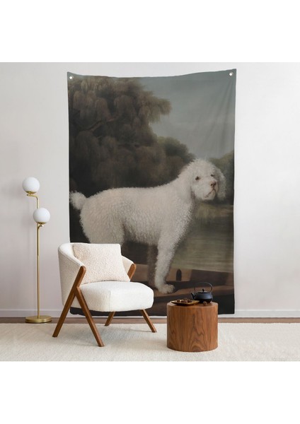 George Stubbs Beyaz Kaniş Duvar ÖRTÜSÜ-8034