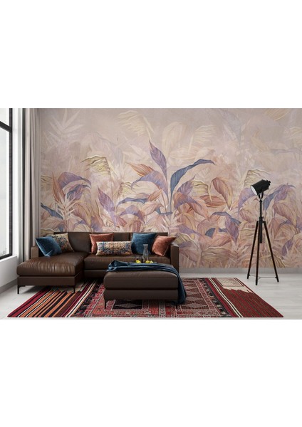 Yb Yaprak Detaylı Iskandinav Tarzı Duvar KAĞIDI-5606