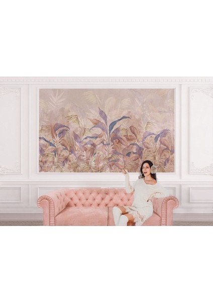 Yb Yaprak Detaylı Iskandinav Tarzı Duvar KAĞIDI-5606 modelleri