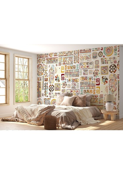 Db Soyut Renkli Şekiller Duvar Kağıdı Modern Bohem Iskandinav TASARIMI-5504 fiyatları