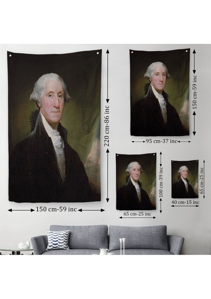 Amerika Birleşik Devletleri Kurucusu George Washington Duvar ÖRTÜSÜ-HALISI-6411 modelleri