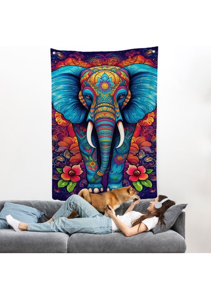 Fil Mandala Duvar ÖRTÜSÜ-7526