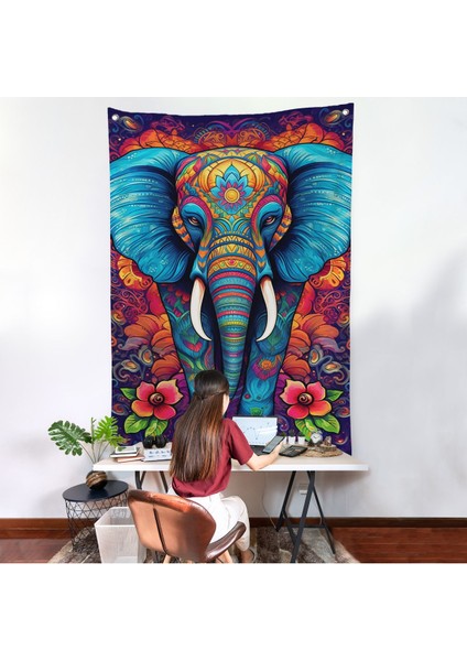 Fil Mandala Duvar ÖRTÜSÜ-7526