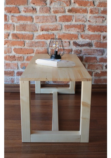 Masif Doğal Ahşap Iskandinav Stil Ham Renk Dikdörtgen Orta Sehpa fırsatları