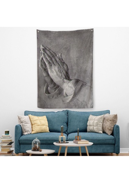 Dua Eden Eller Duvar Örtüsü-Halısı, Albrecht Dürer Praying HANDS-6342