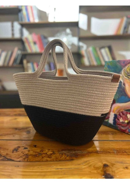 El Yapımı 30X40 cm Jüt Pamuk Çanta, El Çantası, Plaj Çantası modelleri