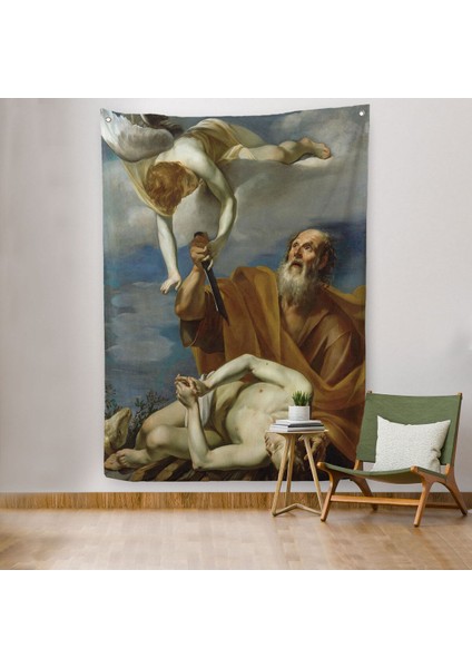Ishak'ın Kurban Edilmesi, Orazio Riminaldi Duvar Örtüsü - HALISI-5290