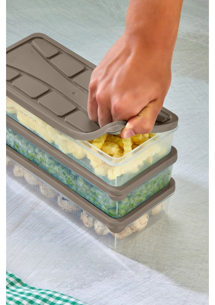 Saklama Kabı 3 Adet 1200 ml Kahverengi fiyatları