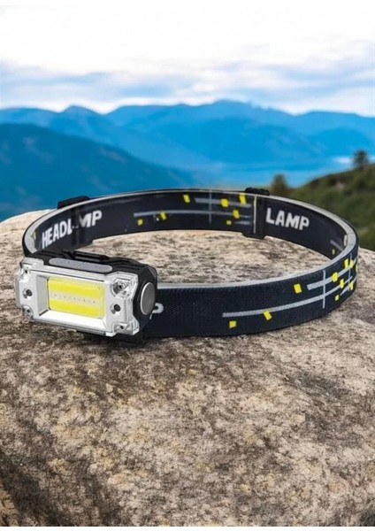 Kafa Lambası Kamp Feneri Balıkçı Feneri Başlıklı Suya Dayanıklı