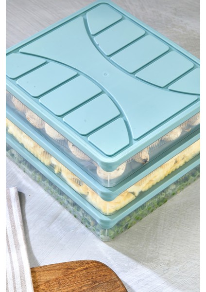 Saklama Kabı 3 Adet 3000 ml Mavi indirimleri