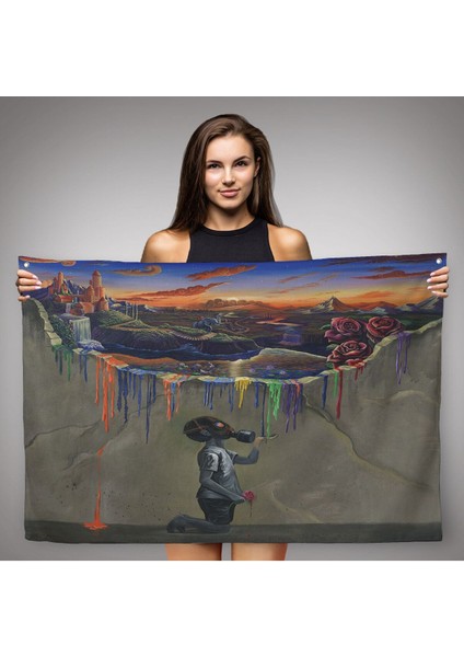 Sürreal Renkler Senfonisi Duvar ÖRTÜSÜ-HALISI-6640 fiyatları