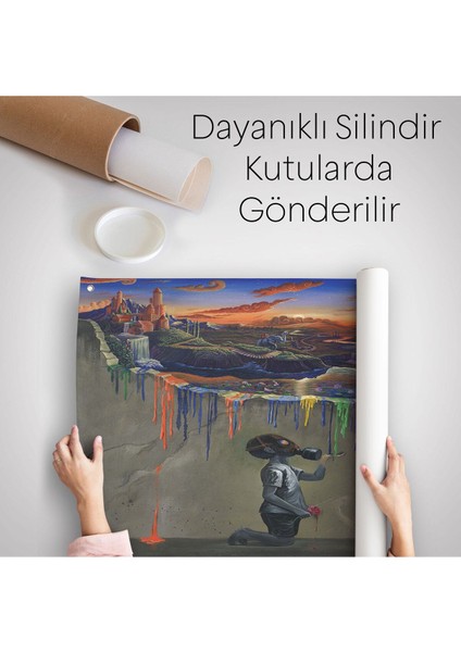 Sürreal Renkler Senfonisi Duvar ÖRTÜSÜ-HALISI-6640 indirimleri