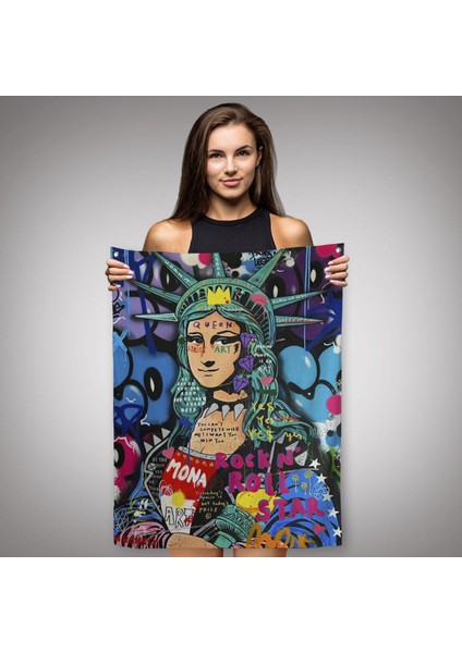 Mona Lisa Grafitti Pop Art Duvar Örtüsü - HALISI -6216 fiyatları