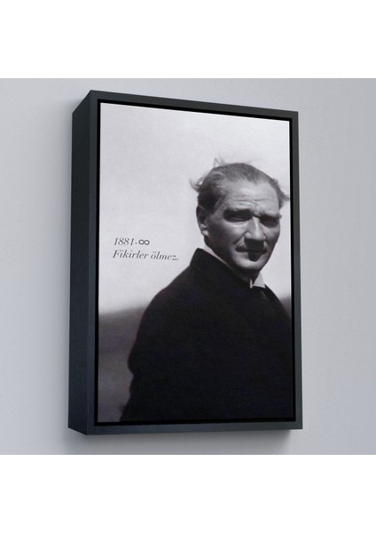 Çerçeveli Atatürk Portre Tablosu Mustafa Kemal Atatürk Dikdörtgen Dekoratif Kanvas TABLO-128 modelleri