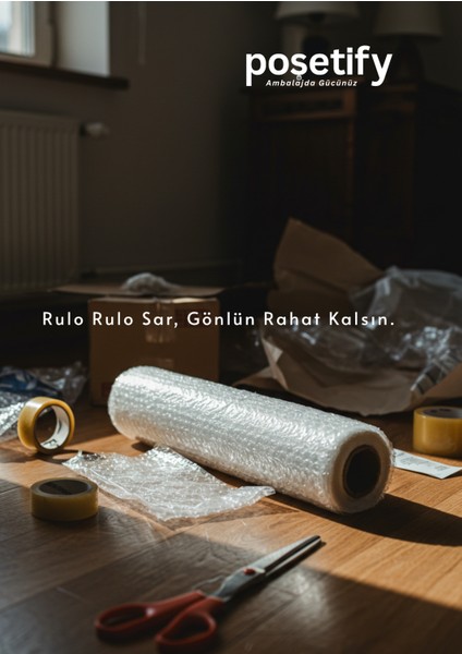 Pat Rulo Poşetify 50CMX25METRE Patpat | 1. Sınıf Kalın Balonlu Naylon Fiyatı