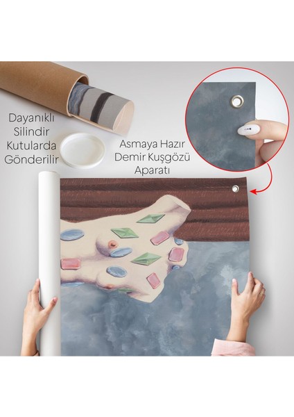 Rene Magritte - Su Damlası Duvar ÖRTÜSÜ-7345 indirimleri