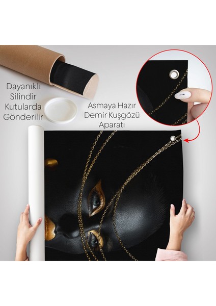 Altın Detaylı Kadın Duvar ÖRTÜSÜ-7879 indirimleri