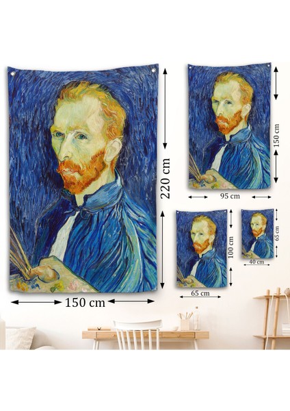 Vincent Van Gogh - Otoportre Duvar ÖRTÜSÜ-7456 fırsatları