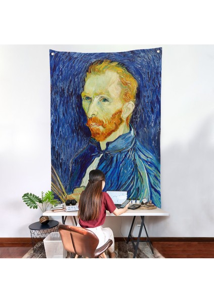 Vincent Van Gogh - Otoportre Duvar ÖRTÜSÜ-7456