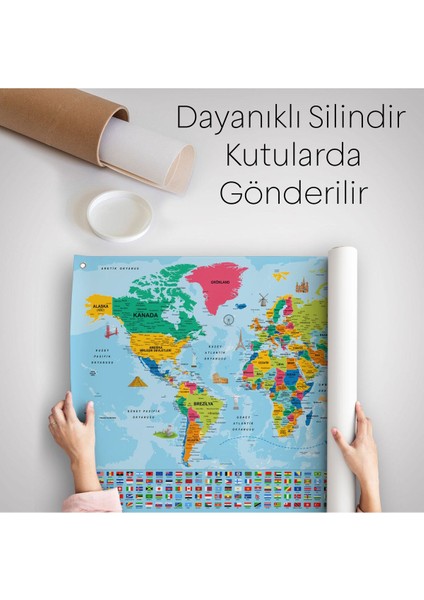 Dekoratif Dünya Haritası Duvar Örtüsü-Halısı 3865 indirimleri