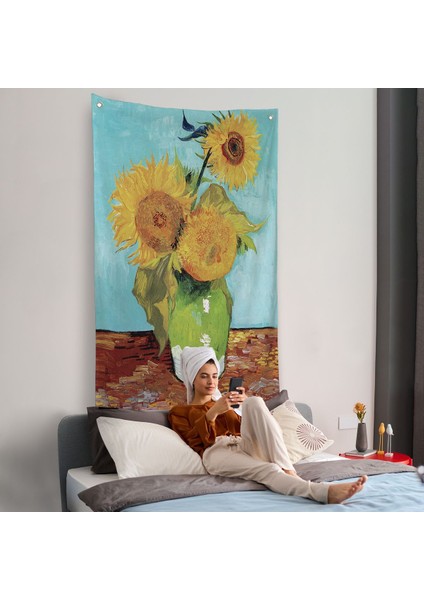 Vincent Van Gogh - Ayçiçekleri Duvar ÖRTÜSÜ-7464 fiyatları