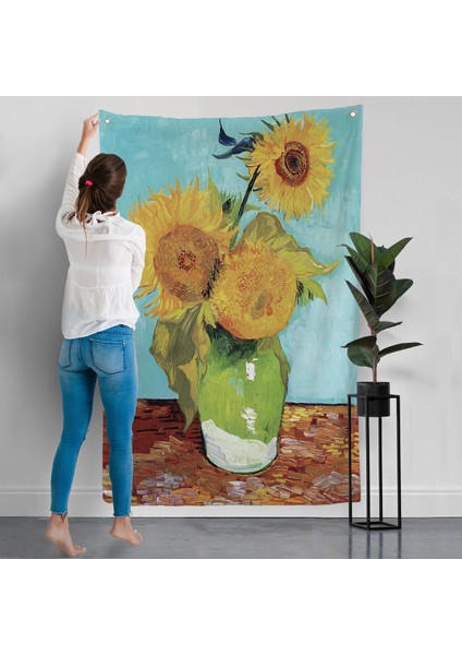 Vincent Van Gogh - Ayçiçekleri Duvar ÖRTÜSÜ-7464 modelleri