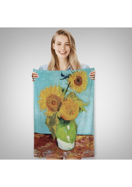 Vincent Van Gogh - Ayçiçekleri Duvar ÖRTÜSÜ-7464