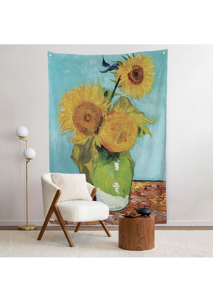 Vincent Van Gogh - Ayçiçekleri Duvar ÖRTÜSÜ-7464