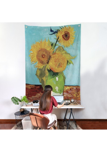 Vincent Van Gogh - Ayçiçekleri Duvar ÖRTÜSÜ-7464