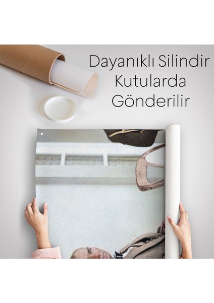 Mustafa Kemal Atatürk'ün Sandalyede Oturan Duvar Örtüsü - Halısı -6034 indirimleri