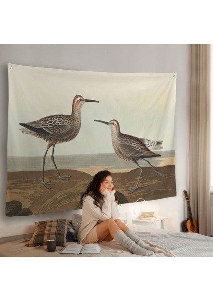 Uzun Bacaklı Çulluk Vintage Duvar ÖRTÜSÜ-7001 fiyatları