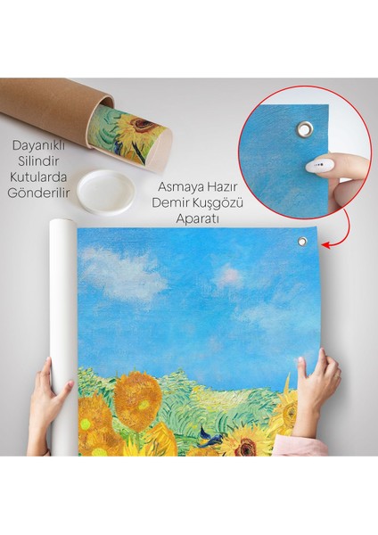Vincent Van Gogh - Ayçiçekleri Duvar ÖRTÜSÜ-7153 indirimleri