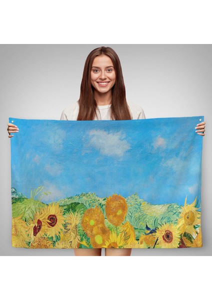 Vincent Van Gogh - Ayçiçekleri Duvar ÖRTÜSÜ-7153