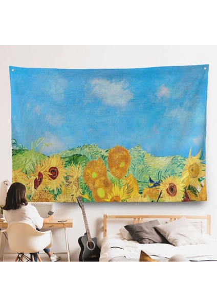 Vincent Van Gogh - Ayçiçekleri Duvar ÖRTÜSÜ-7153