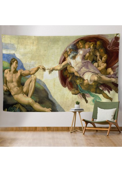 yaratılışı duvar örtüsü-halısı - the creation of adam-6631