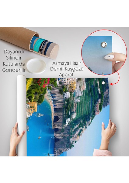 Sahildeki Mavi Klasik Araba Duvar ÖRTÜSÜ-7776 indirimleri