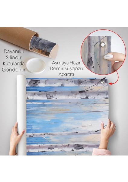 Ormandaki Kavak Ağaçları Duvar ÖRTÜSÜ-7586 indirimleri