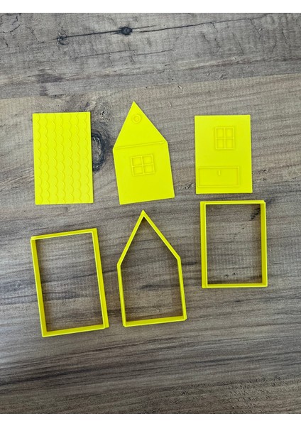 Yılbaşı Evi (Gingerbread) Şeklinde Kurabiye Kalıbı ve Damgası Seti fiyatları