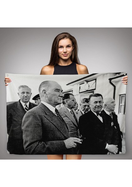 Atatürke Bakan Şükrü Kaya Dekoratif Duvar ÖRTÜSÜ-HALISI-6637 fiyatları